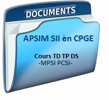 Cours TD TP DS de SI MPSI_PCSI
